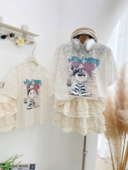 Set ren cô gái kem