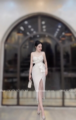 Đầm dạ hội đính hoa nơ