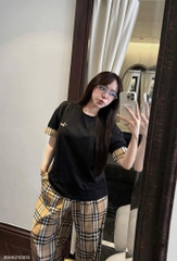 Set thun quần suông BBR - Đen