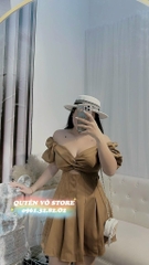 Đầm hở chân ngực dáng ngắn - Bigsize 55-65kg