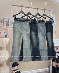 QJ 8523 Quần jean loe