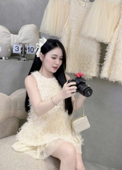 Set lông vũ sn chân váy