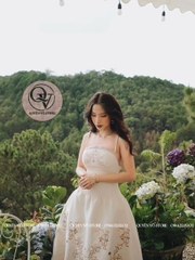 Váy thêu 2 dây Cao Cấp - S-M