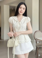 Áo sơ mi cổ thủy thủ bi - Trắng 1453