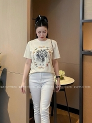 Áo thun Gucci hoa - Form 40-55kg Babytee