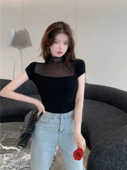 Áo thun croptop lưới - Freesize