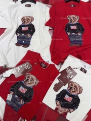 Áo thun gấu teddy - Form rộng dưới 65kg