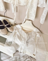 Áo ren 58168 - Trắng