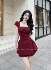 Set bộ nơ đỏ cherry - L