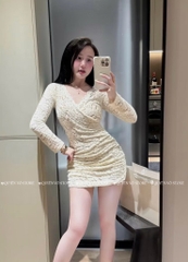 Đầm ôm body ren hoa