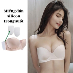 Áo cúp ngực kèm dán 2 bên - M77