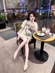 Áo Thun Kitty báo 2 mặt