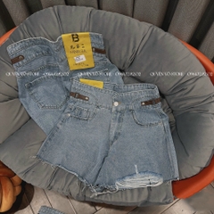 QJ 697 Quần jean short viền đai - M - L