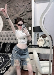 QJ 4034 Quần jean ngố