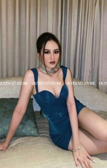 Đầm body cúp ngực nhún