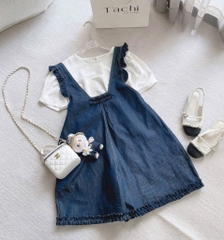 Set yếm Babydoll jean bèo