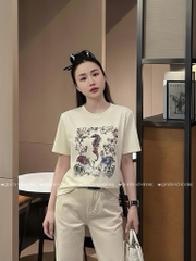 Áo thun cá ngựa - Form 40-55kg Babytee