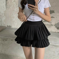 Chây váy xếp li 2 tầng