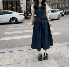 Set áo tay bồng + đầm Babydoll