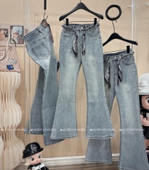 QJ 8531 Quần jean loe