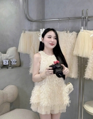 Set lông vũ sn chân váy