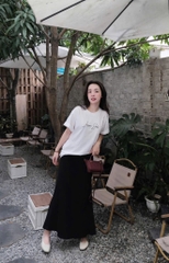 Set áo thun chữ chân váy đuôi cá