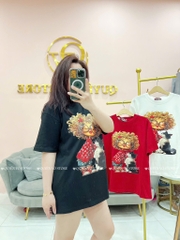 Áo thun cô gái tóc xù mèo