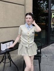 Áo MTG Miu cổ sơ mi