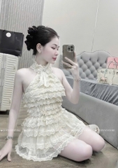 Set cổ yếm tầng tiểu thư