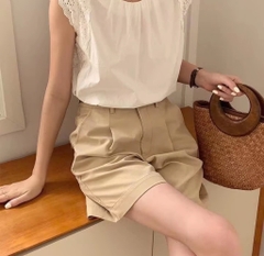 Quần short kaki mềm - Đen