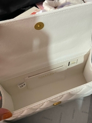 Túi Chanel quai ngọc da dê - Size 19