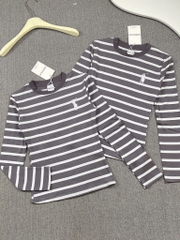 Áo thun tay dài thêu ngựa - Form vừa