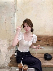 Áo thô boi hoa chun