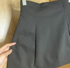 Chân váy A kaki trơn - ĐEN