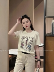Áo thun cá ngựa - Form 40-55kg Babytee