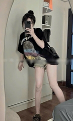 Áo thun vẩy sơn