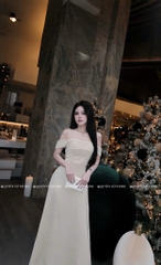 Đầm lụa trễ vai - S