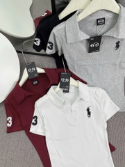 Áo thun cổ bẻ ngựa - Form vừa