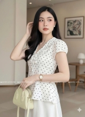 Áo sơ mi cổ thủy thủ bi - Trắng 1453