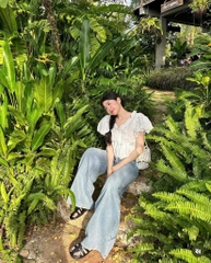 Set áo xô thêu Babydoll