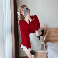 Set sơ mi rút eo kèm cv 3M