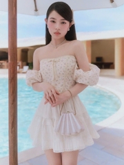 Áo hoa nhí cúp ngực