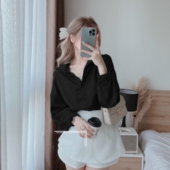 Set sơ mi rút eo kèm cv 3M