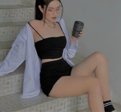 Quần legging ngố đùi