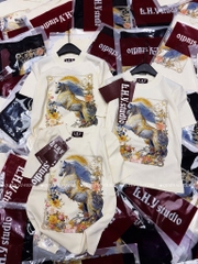 Áo thun ngựa tranh - Form vừa 45-55kg