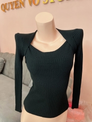 Áo len cổ vuông 2M
