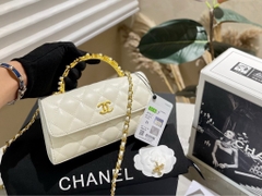 Túi Chanel quai ngọc da dê - Size 19