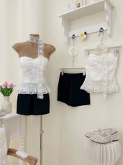 Set áo cúp ngực chân váy