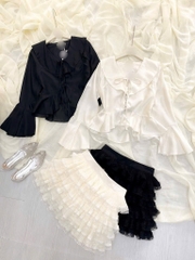 Set tay dài tiểu thư - Đen