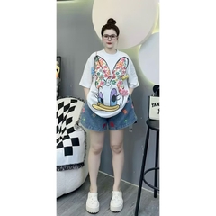 Áo thun vịt nơ hoa